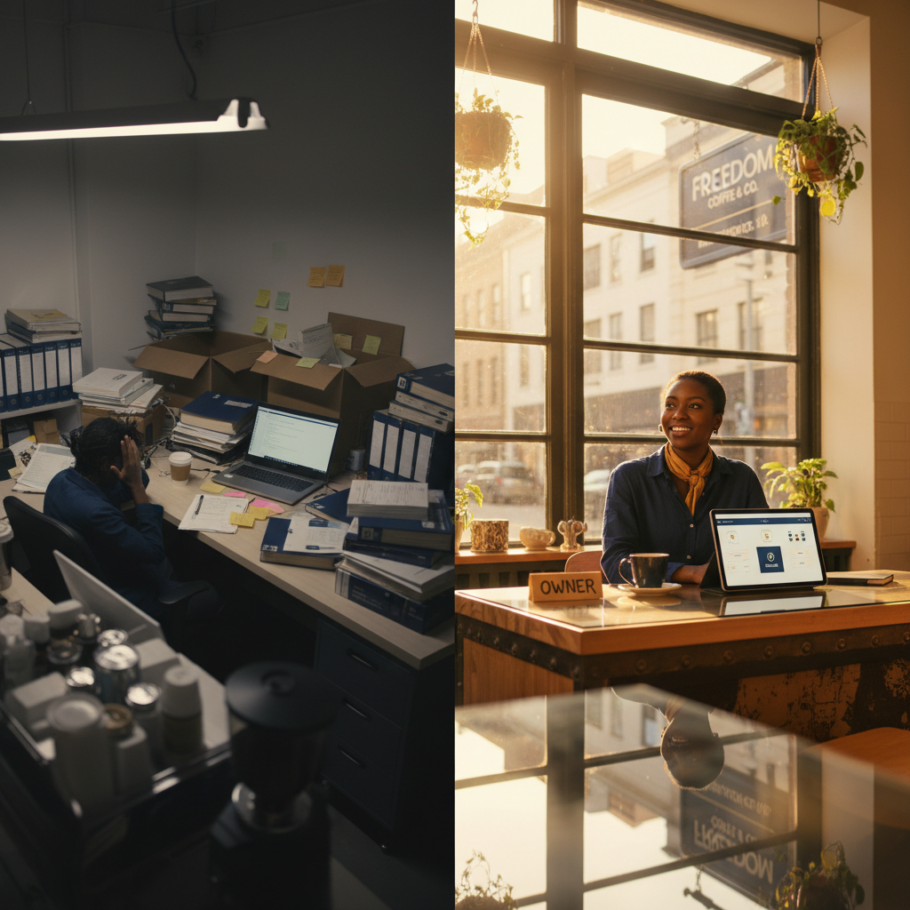 Comparison of independent business complexity versus franchise simplicity