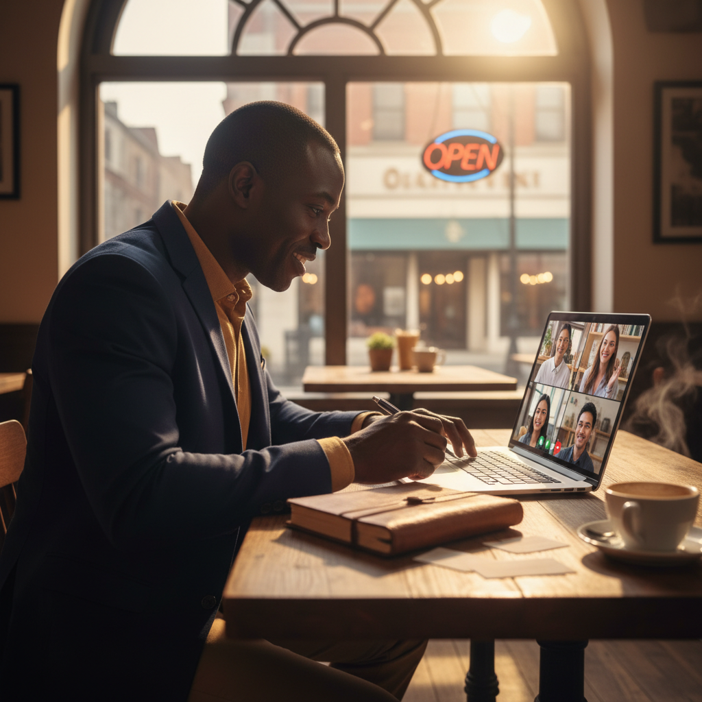 Veteran evaluating franchise marketing support during discovery call